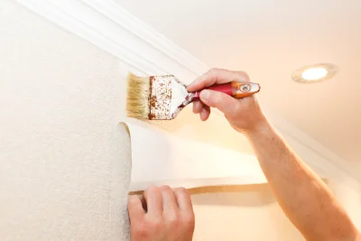 Pose de papier peint à Condrieu — revêtements muraux et toiles de verre
